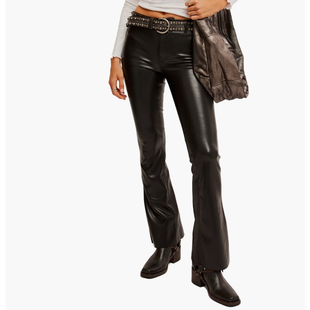 Free People Black Flare Pants